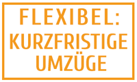 Flexibel: Auch kurzfristige Umzüge möglich (Werbebanner)